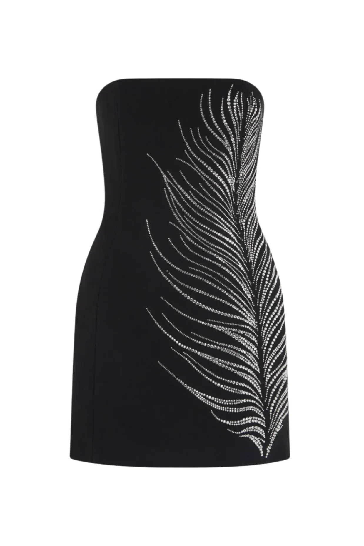 Hlisa Strapless Feather Embellished Mini Dress Gloria Lanvin