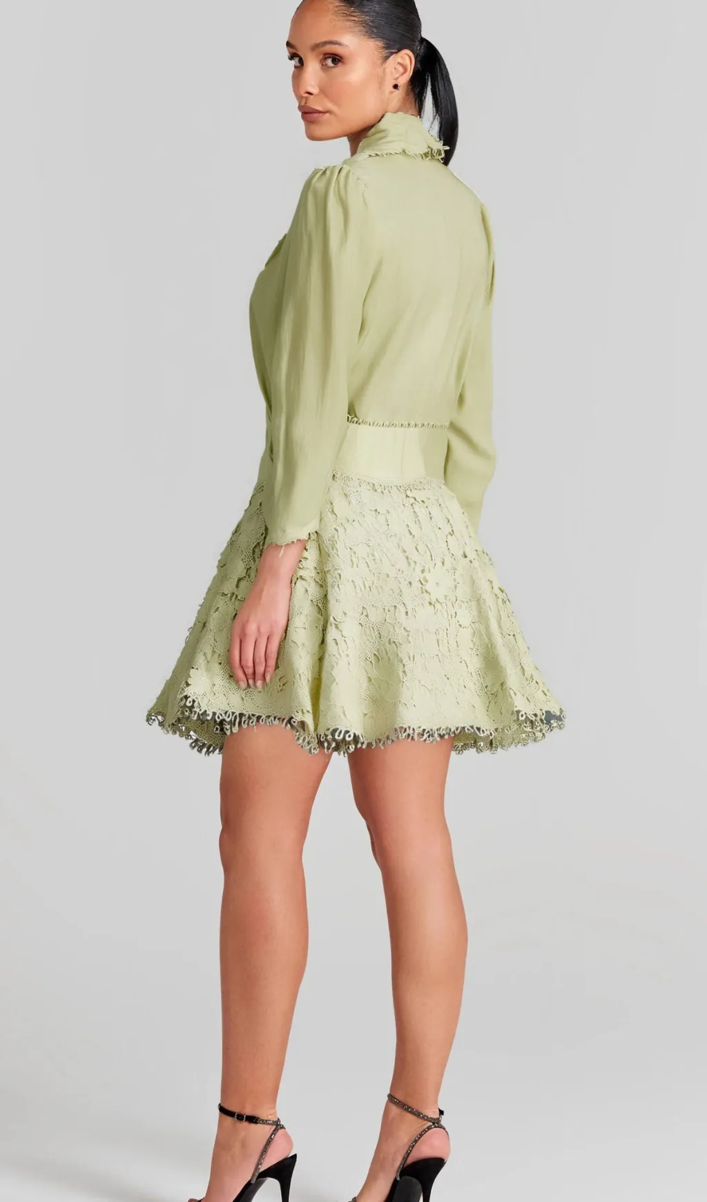 Hlne floral embroidered shirt & skirt matching set Gloria Lanvin