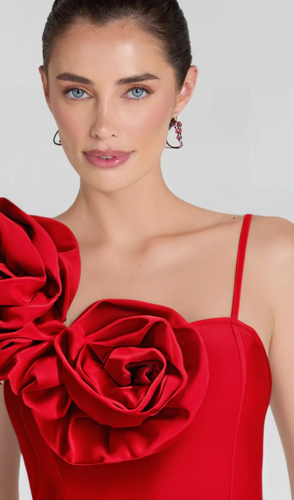 HUGE FLOWERS BANDAGE MIDI DRESS Gloria Lanvin