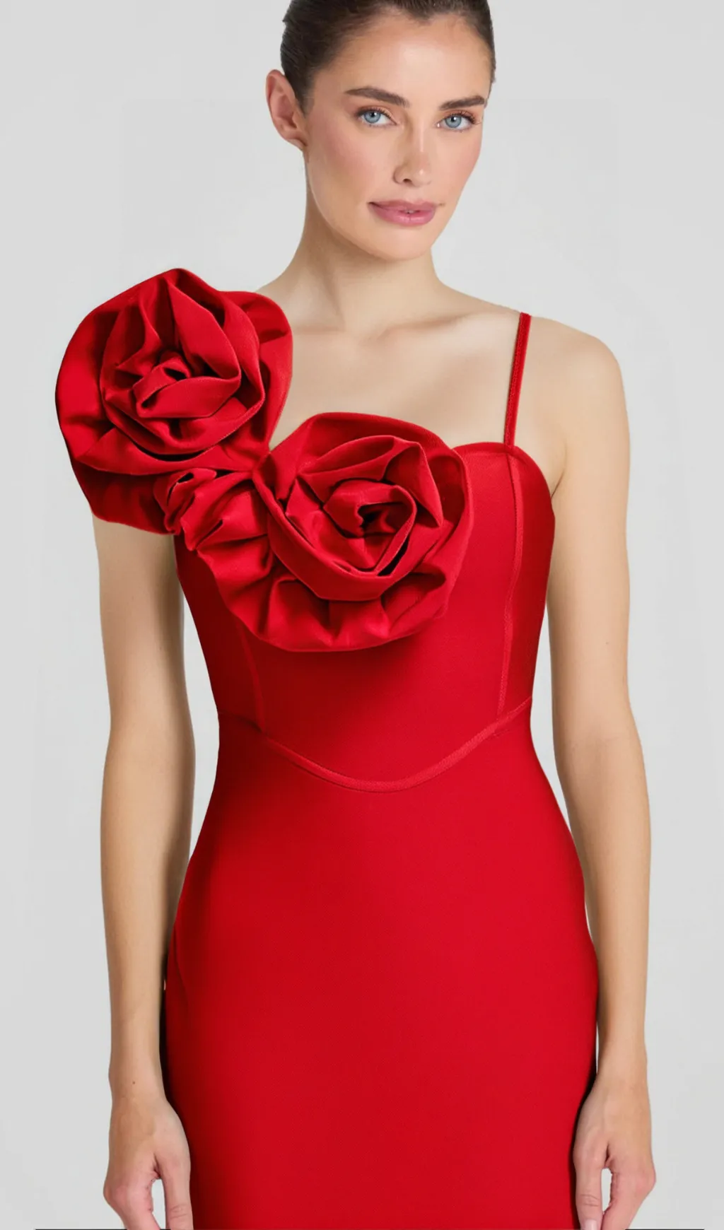 HUGE FLOWERS BANDAGE MIDI DRESS Gloria Lanvin