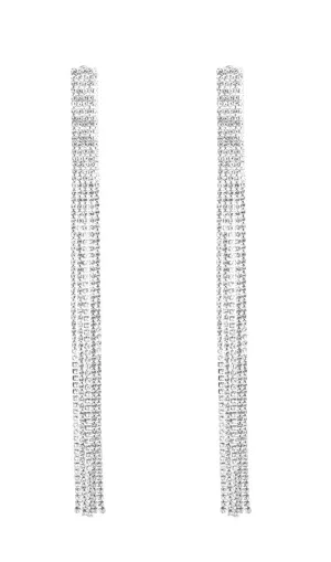 Inlaid diamond tassel earrings Gloria Lanvin