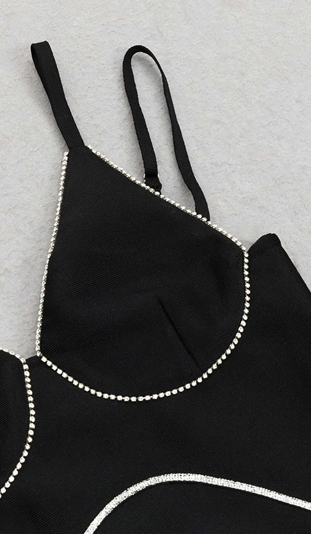 IRREGULAR SPLIT MIDI DRESS IN BLACK Gloria Lanvin