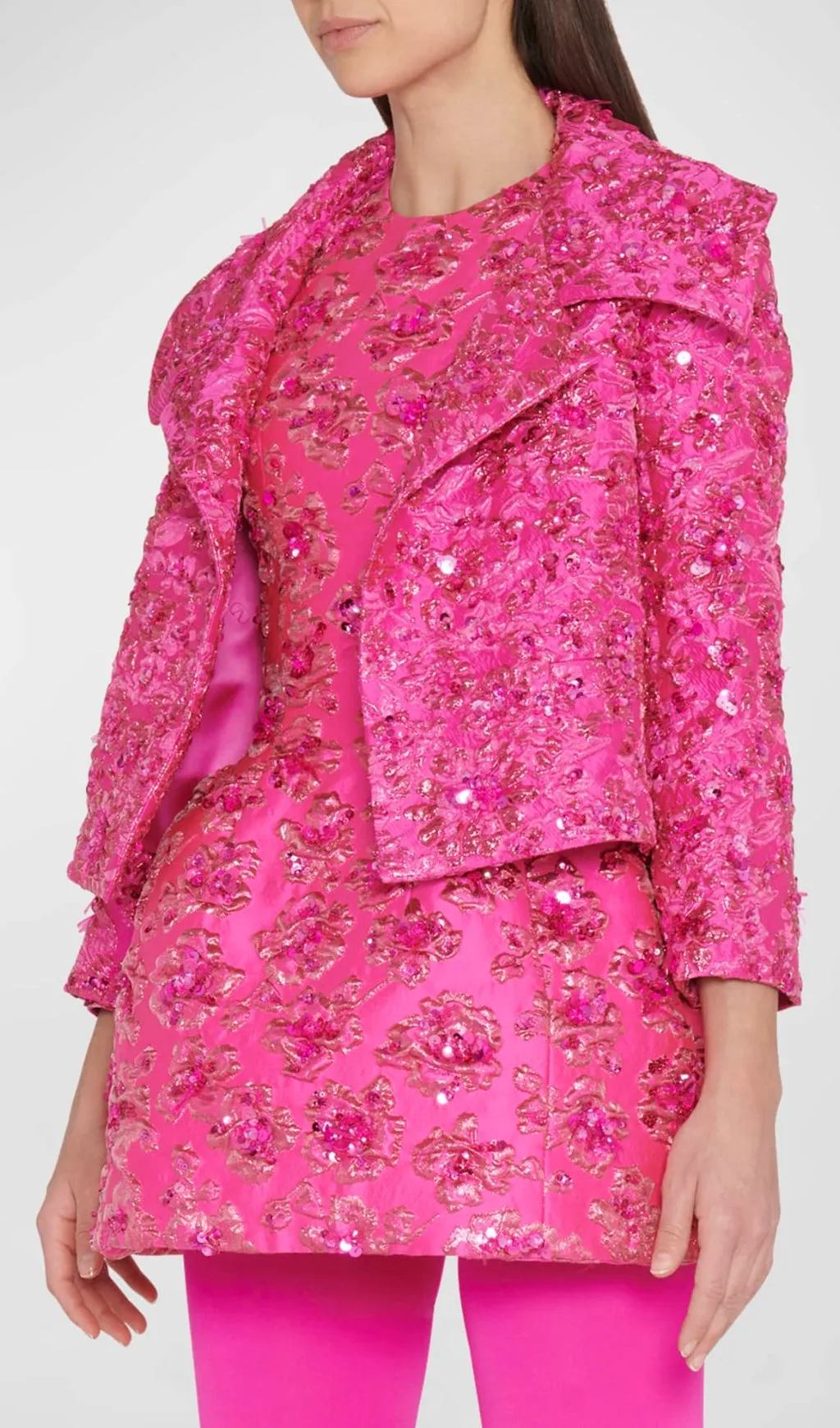 JACQUARD FLORAL BLAZER Gloria Lanvin