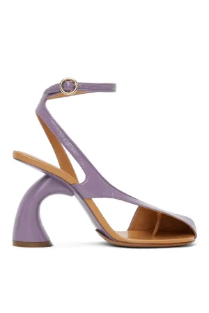 Janelle Cutout Heeled Sandals - Purple Gloria Lanvin