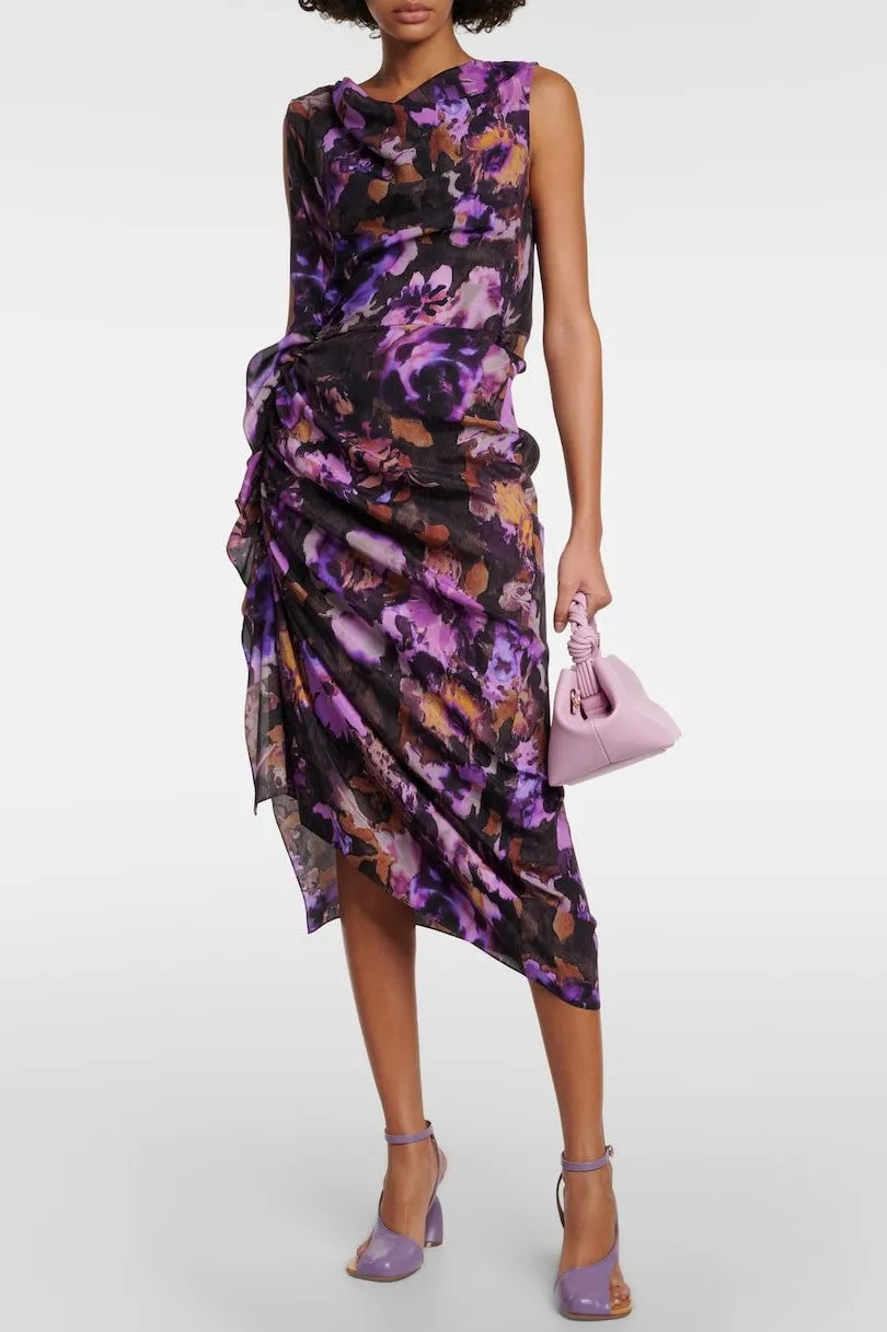 Janelle Cutout Heeled Sandals - Purple Gloria Lanvin