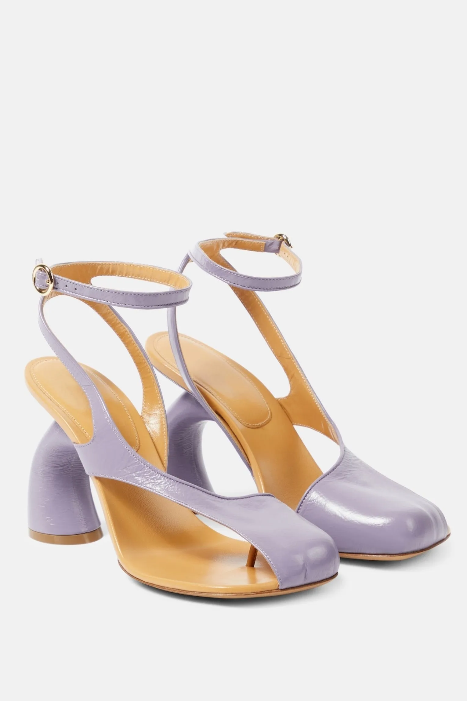 Janelle Cutout Heeled Sandals - Purple Gloria Lanvin