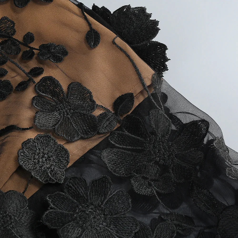 jasmine strapless black maxi dress Gloria Lanvin