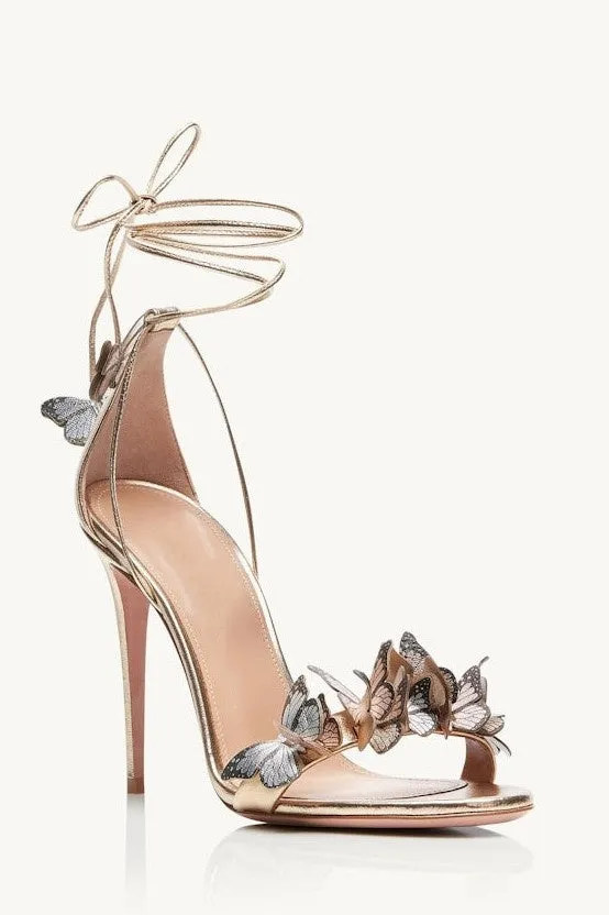 Jazma Papillon Sandals -  Champagne Gloria Lanvin