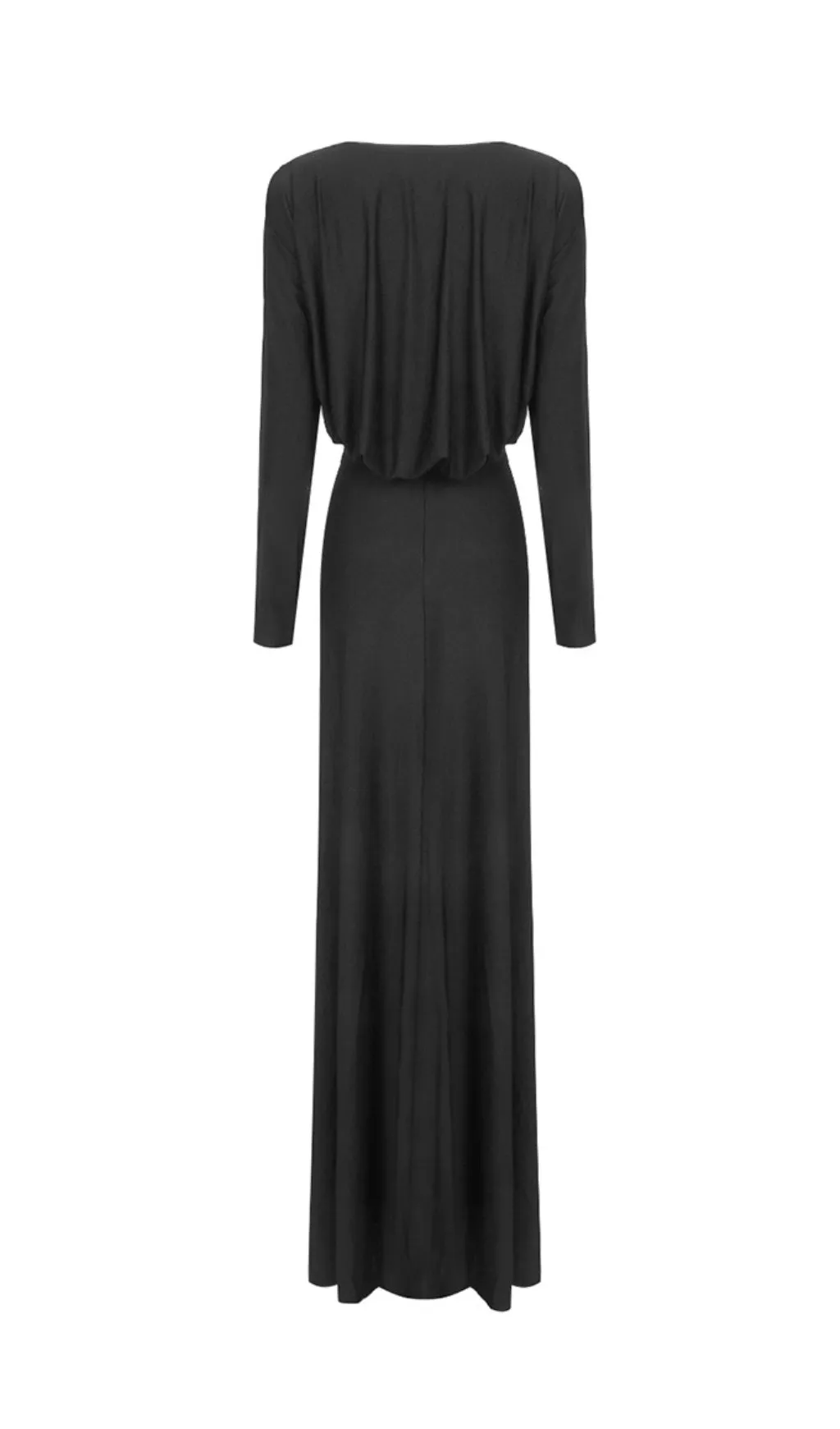 JERSEY CUT OUT MAXI DRESS IN BLACK Gloria Lanvin