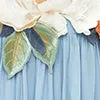 joanne Appliqu Floral Maxi Dress in Powder Blue Gloria Lanvin