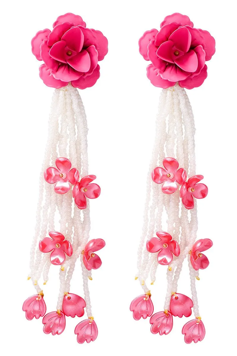 Jocelyn Floral Bead Earrings Gloria Lanvin