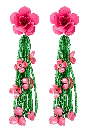 Jocelyn Floral Bead Earrings Gloria Lanvin