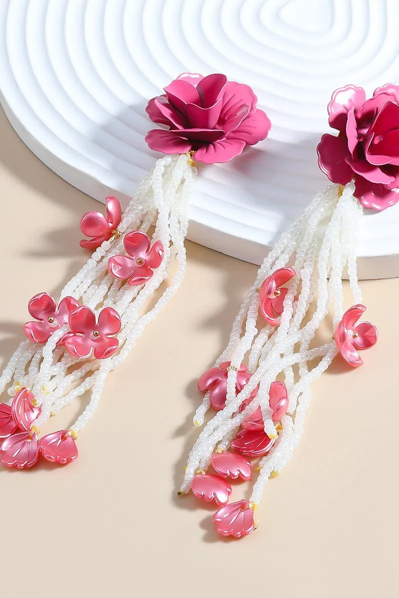 Jocelyn Floral Bead Earrings Gloria Lanvin
