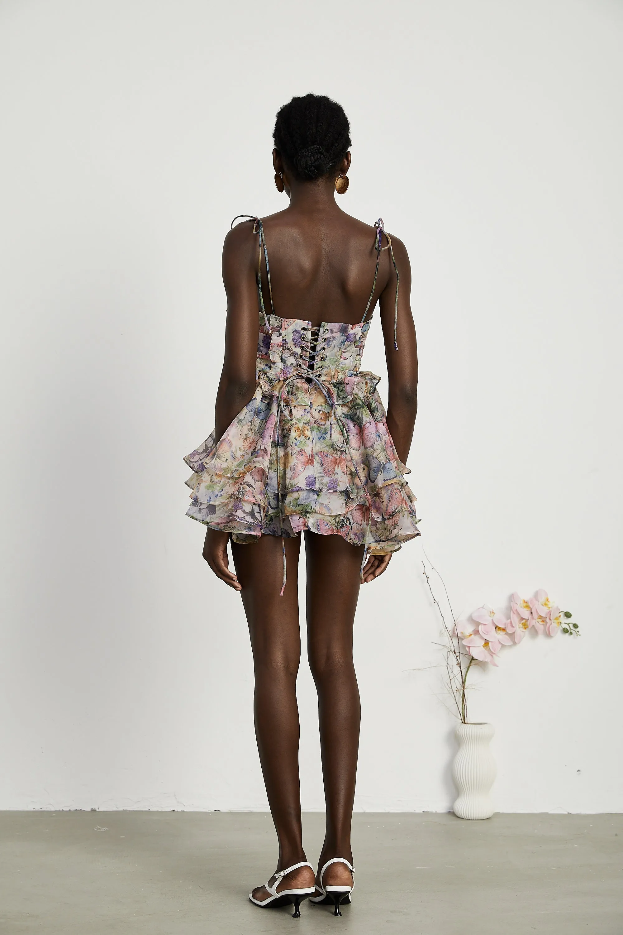 Juliette floral print pleated mini dress Gloria Lanvin
