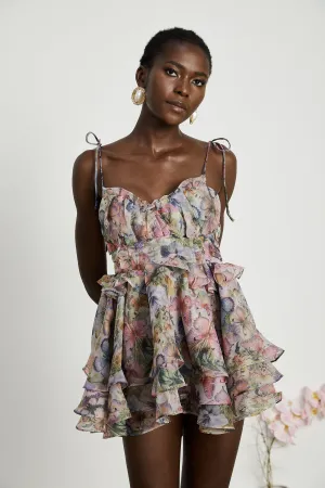 Juliette floral print pleated mini dress Gloria Lanvin