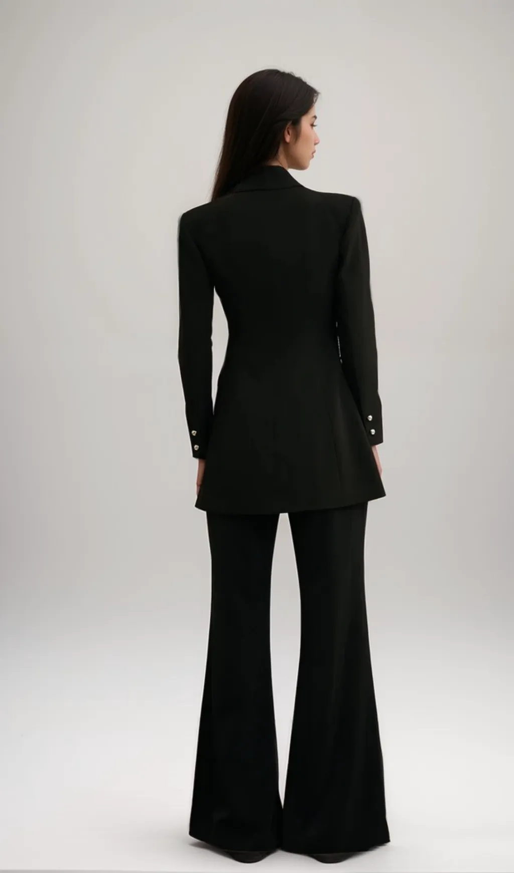 Justine black bowknot cut-out blazer Gloria Lanvin