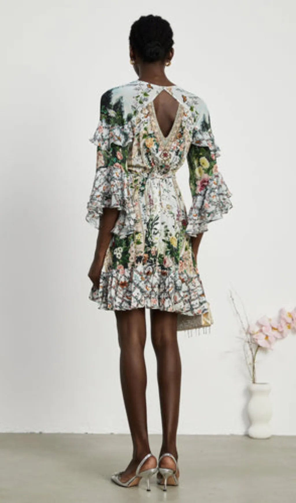 Kalena ruffled wrap mini dress Gloria Lanvin