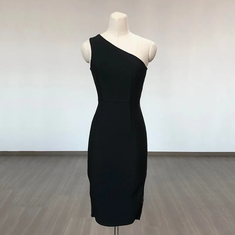 LACE PATCHWORK BANDAGE DRESS Gloria Lanvin