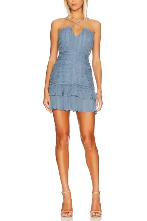 Lauren Cross Front Mini Dress Gloria Lanvin