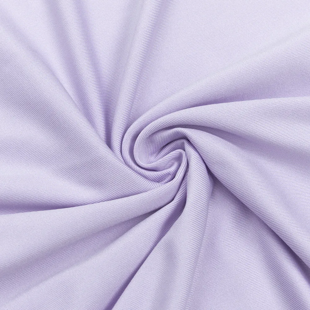 LAVENDER OFF-SHOULDER LONG-SLEEVED PLEATED MAXI DRESS Gloria Lanvin