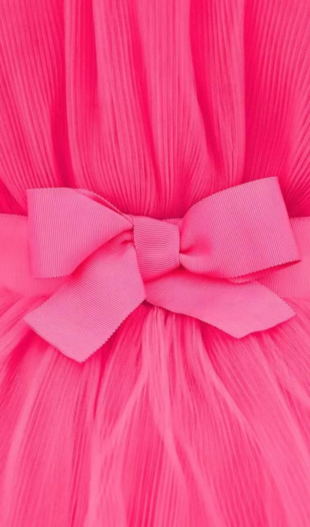 LAYERED STRAPLESS MINI DRESS IN HOT PINK Gloria Lanvin