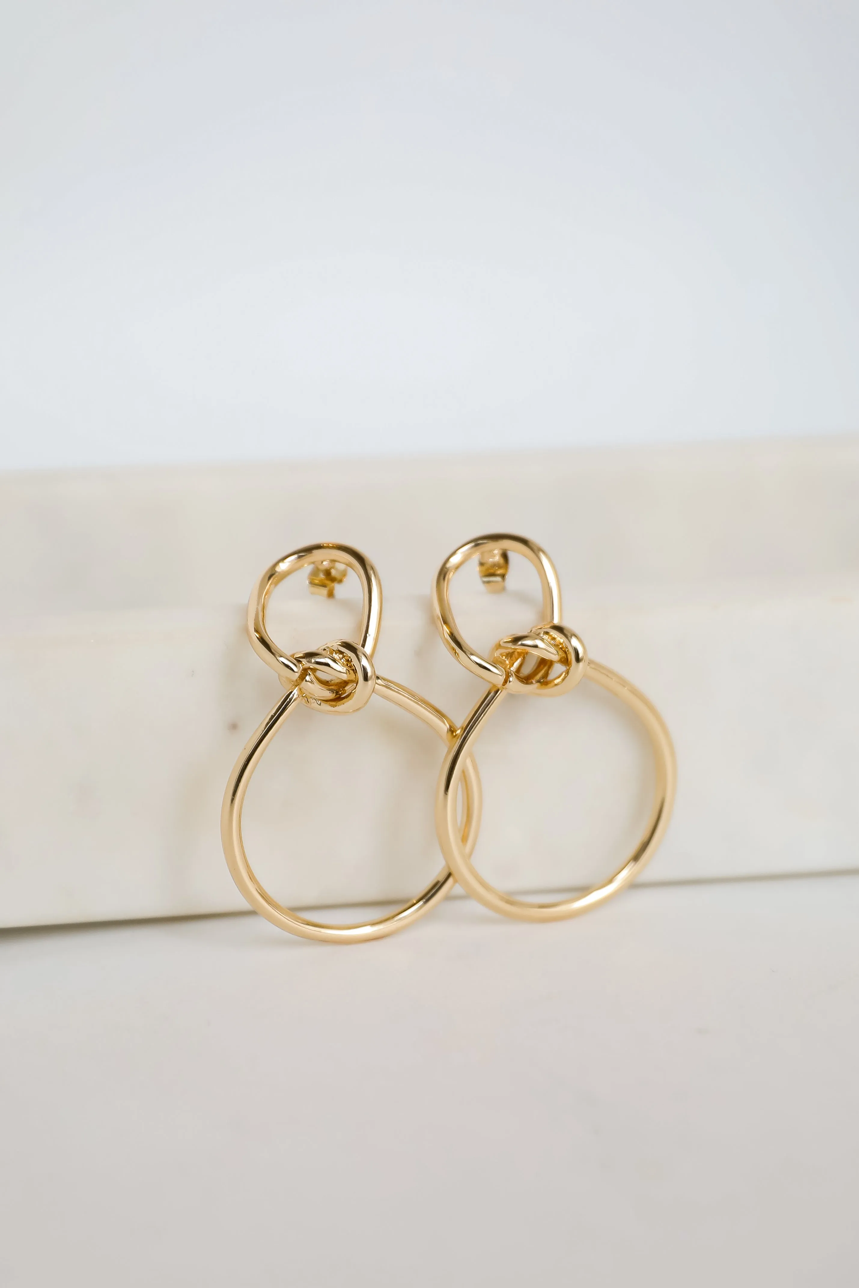 Leah Gold Statement Earrings