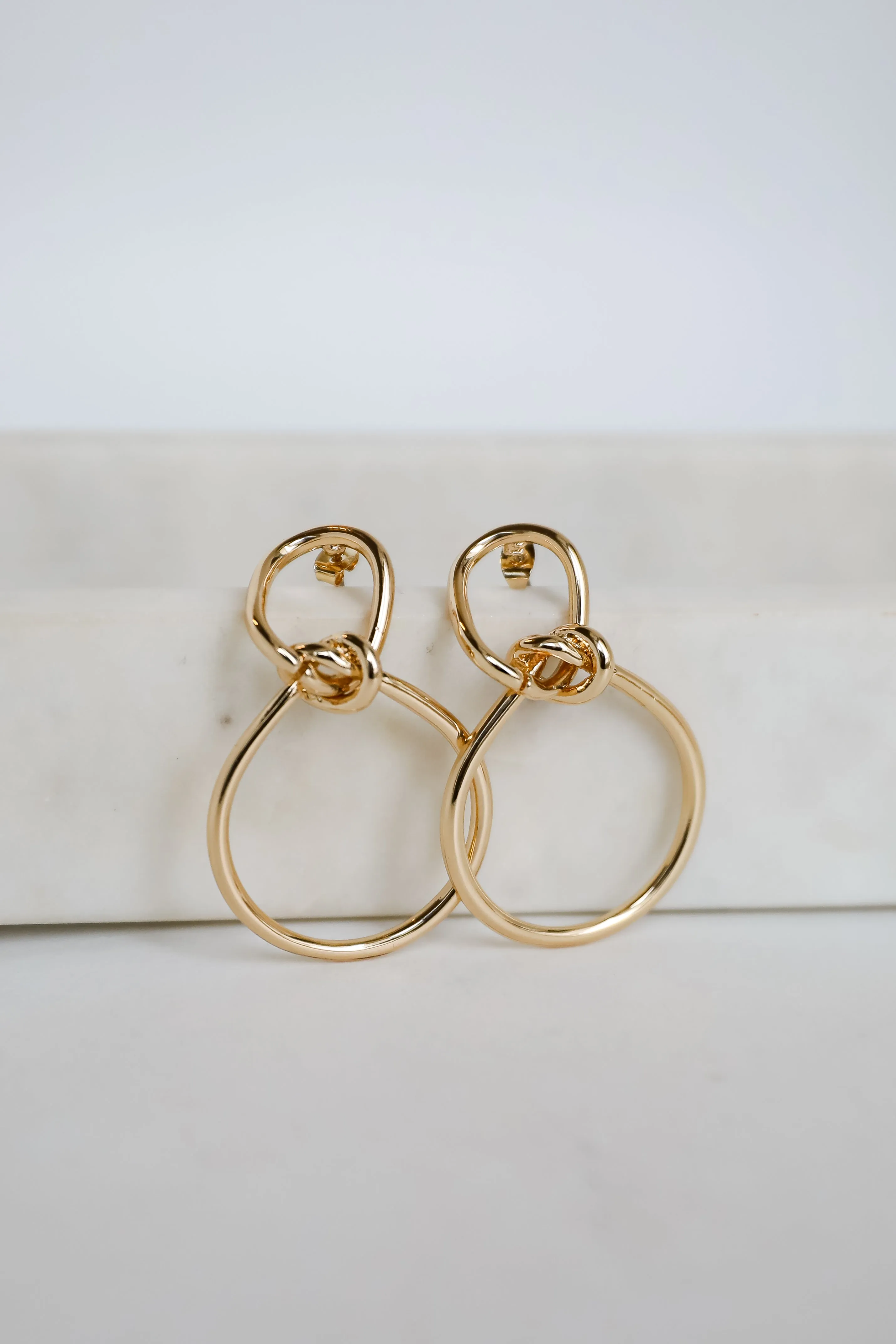 Leah Gold Statement Earrings