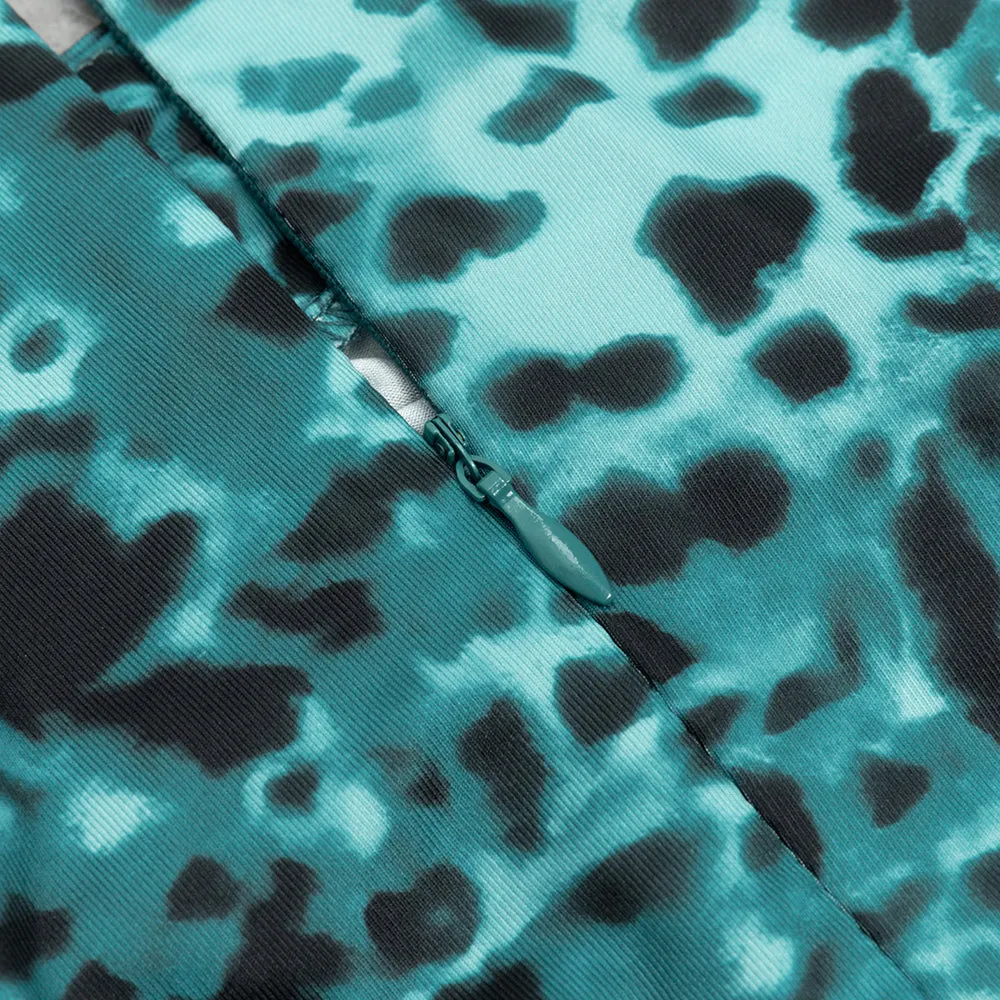 LEOPARD PRINT CUT OUT MERMAID HEM MAXI DRESS Gloria Lanvin