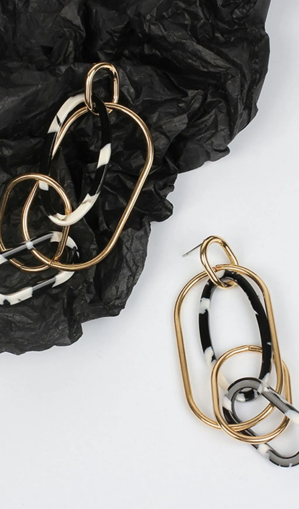 LEOPARD PRINT EARRINGS Gloria Lanvin
