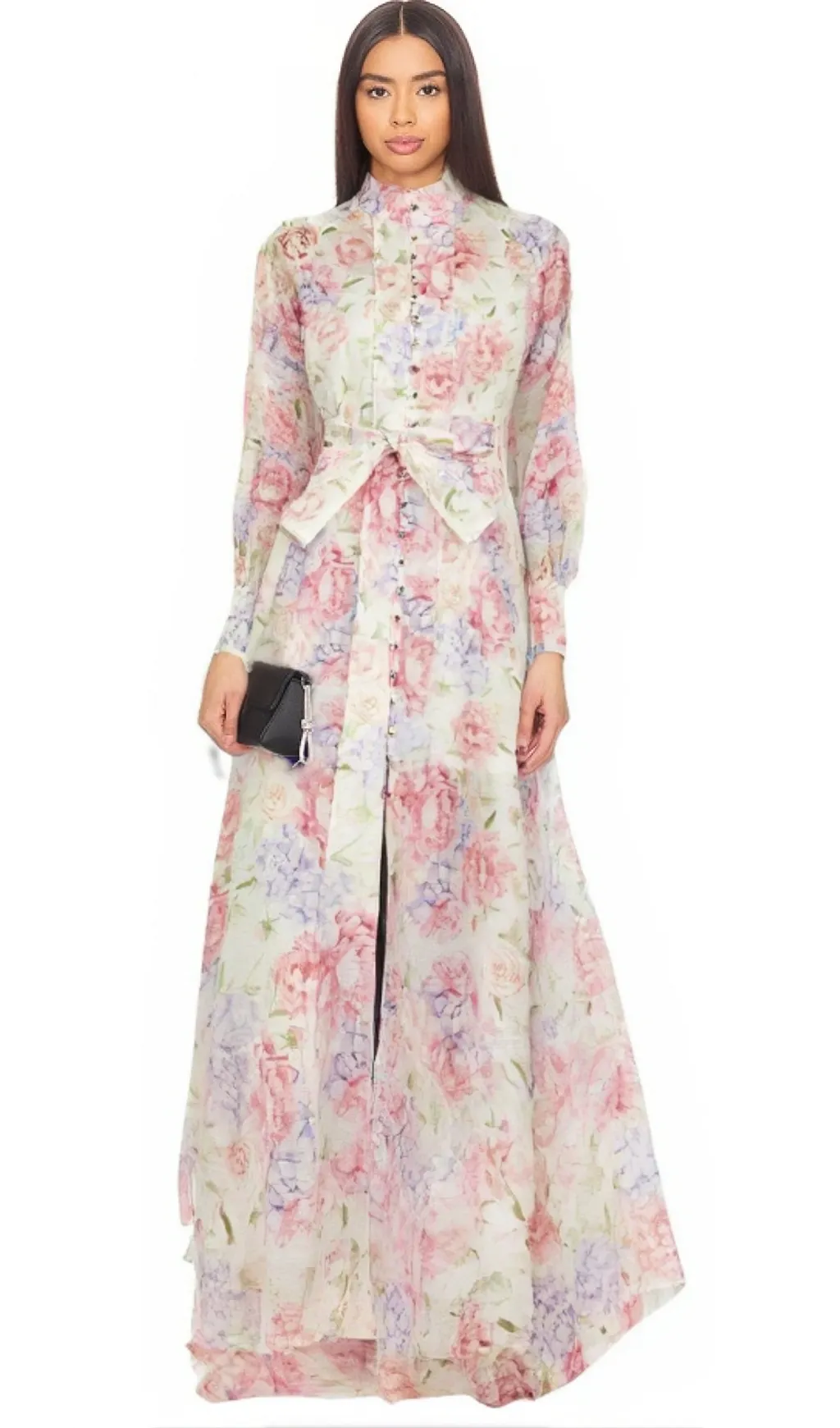 liane floral-print flared midi dress Gloria Lanvin