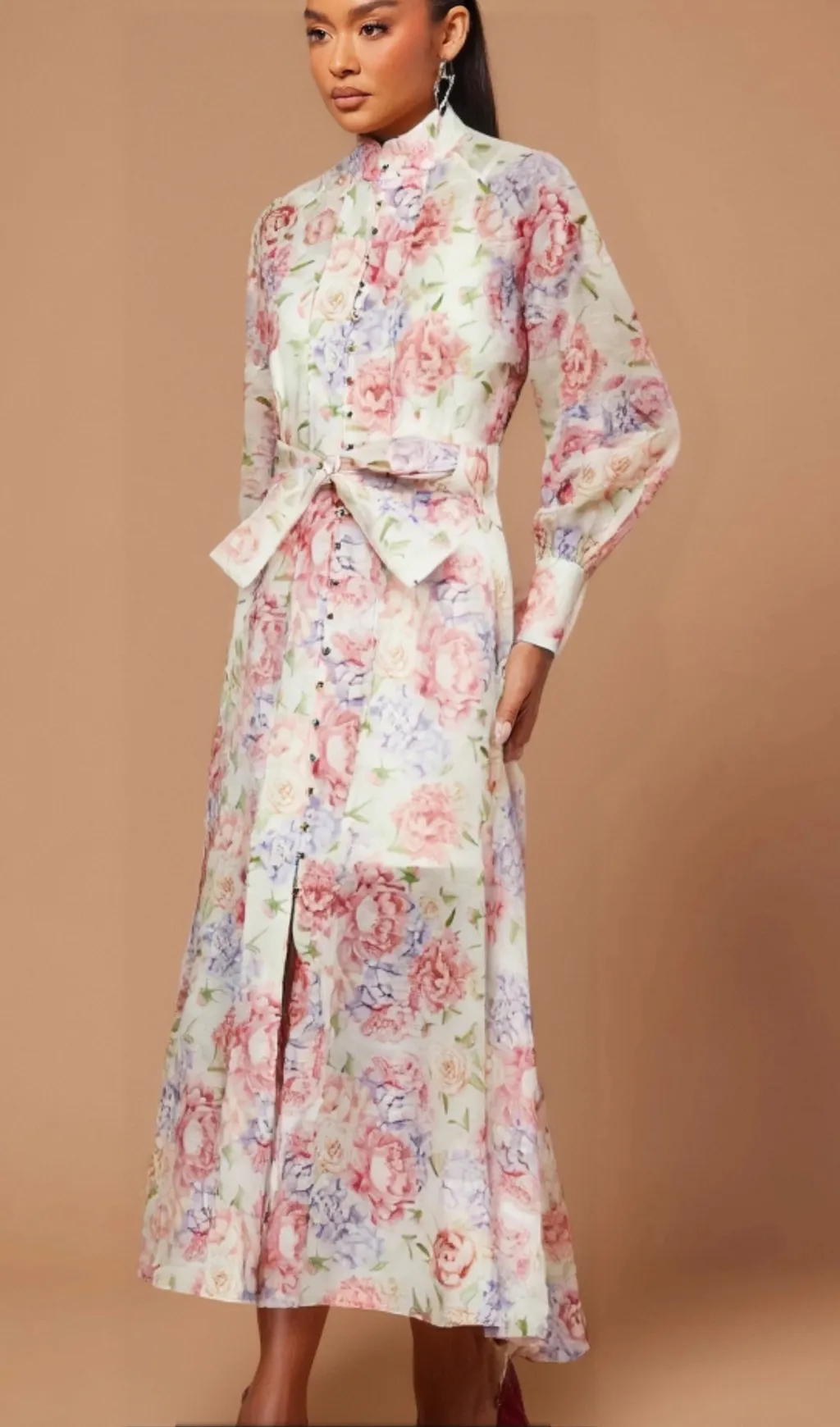 liane floral-print flared midi dress Gloria Lanvin
