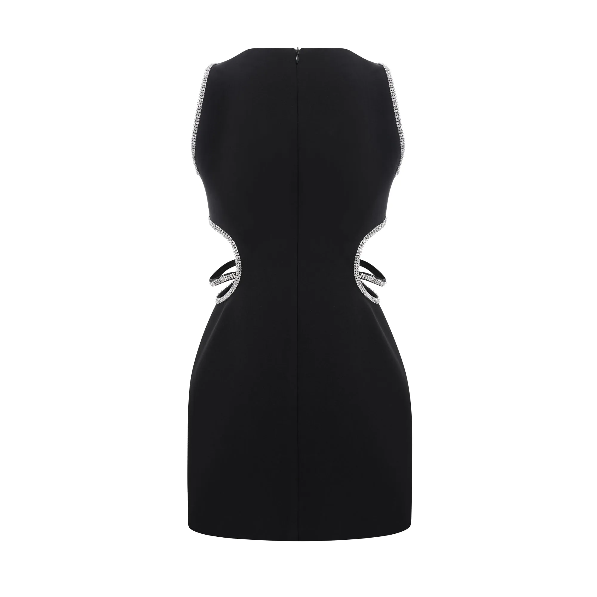 Lila crystal embellished cut-out mini dress Gloria Lanvin