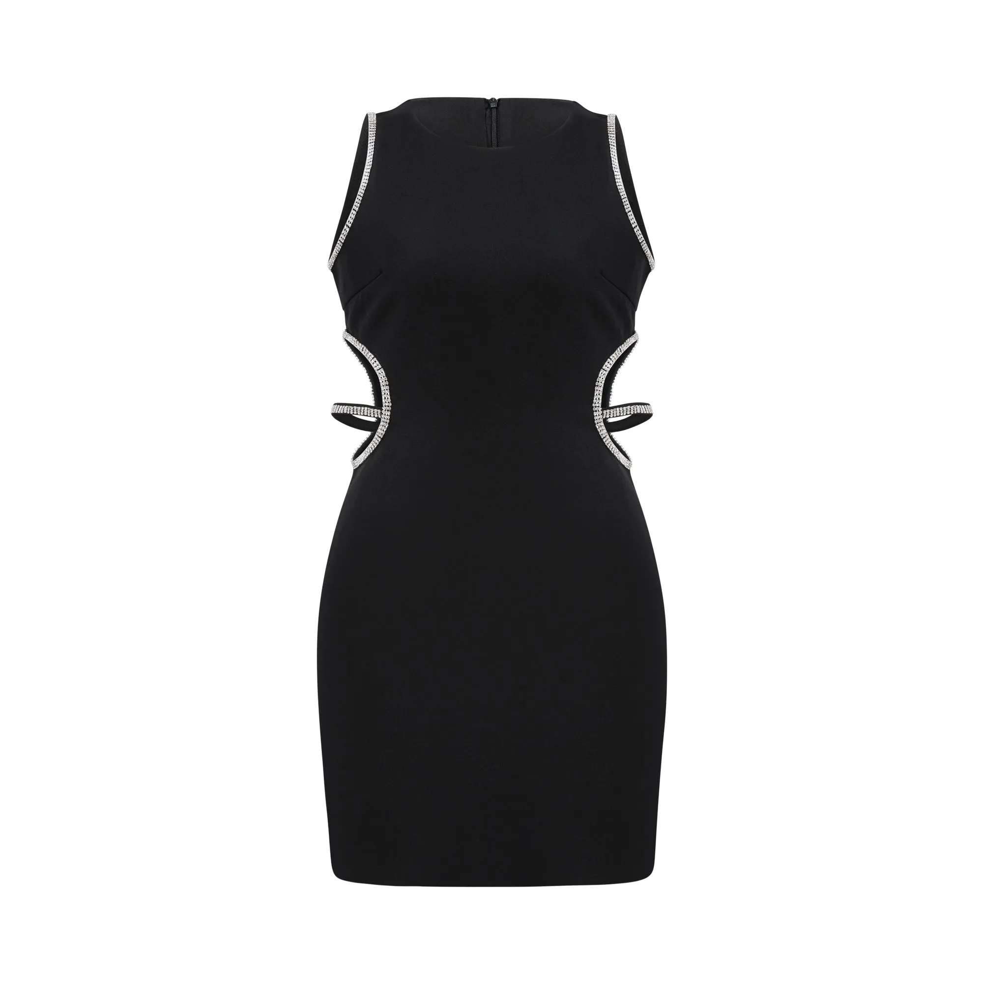 Lila crystal embellished cut-out mini dress Gloria Lanvin