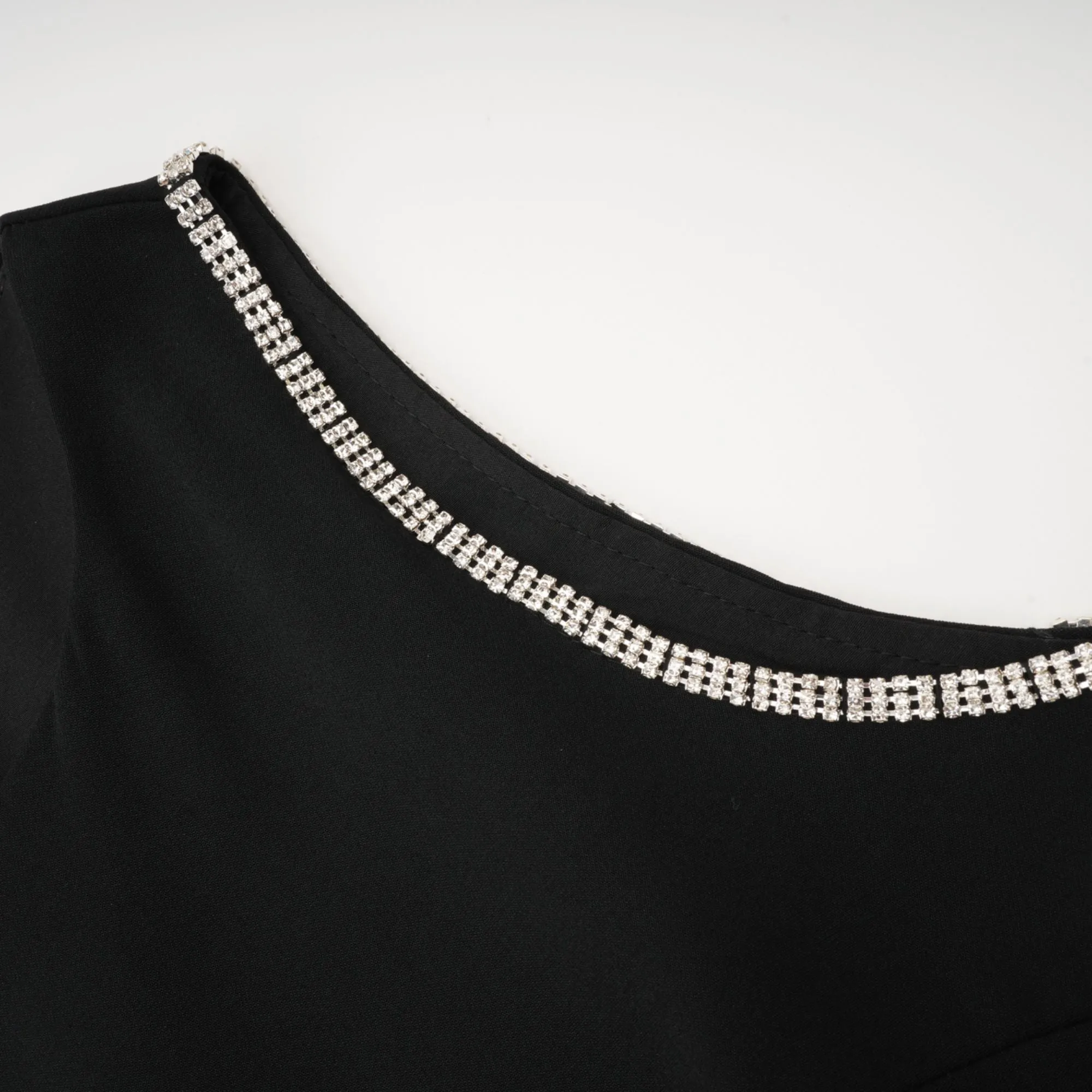 Lila crystal embellished cut-out mini dress Gloria Lanvin