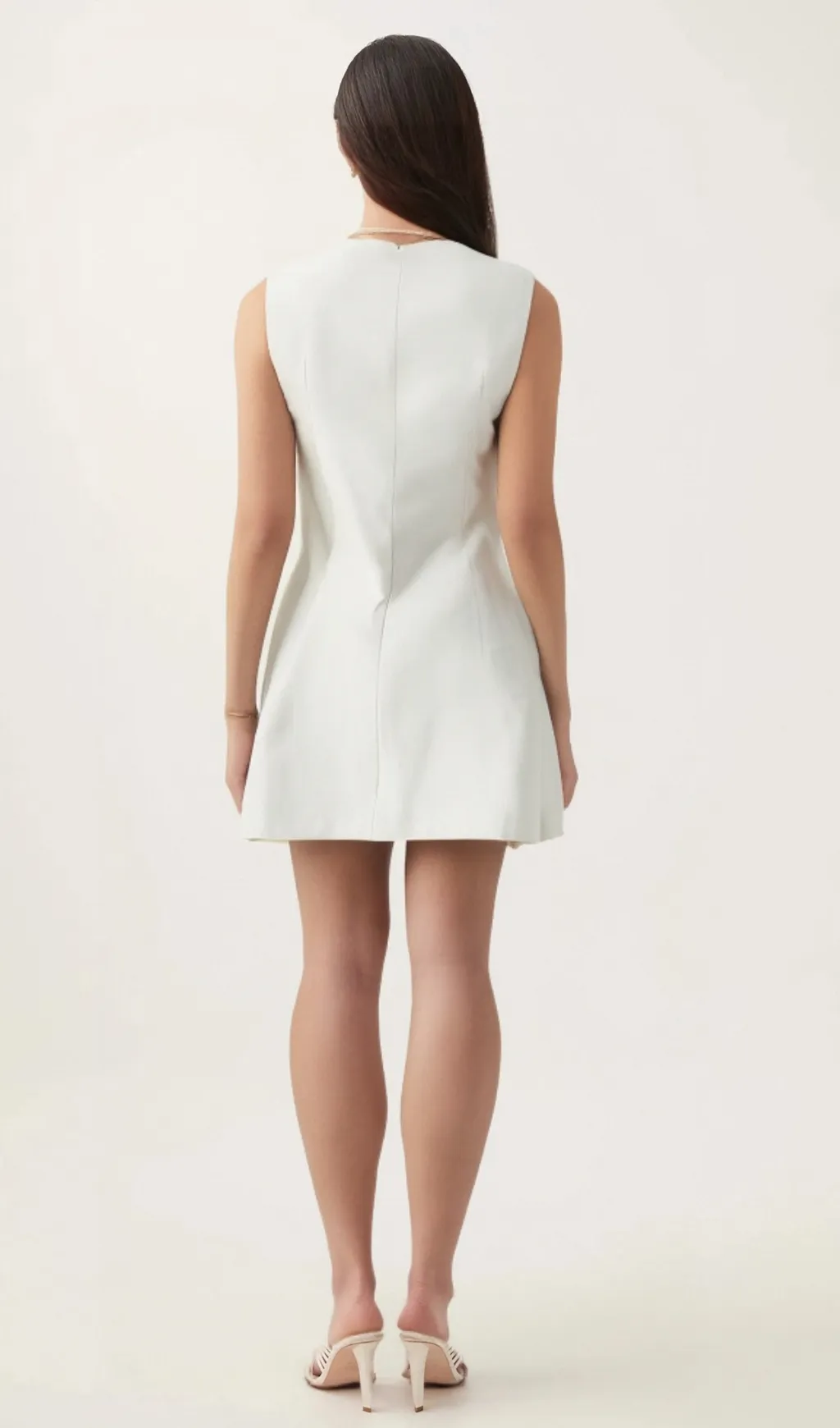 Lili Crystal button-embellished mini dress Gloria Lanvin