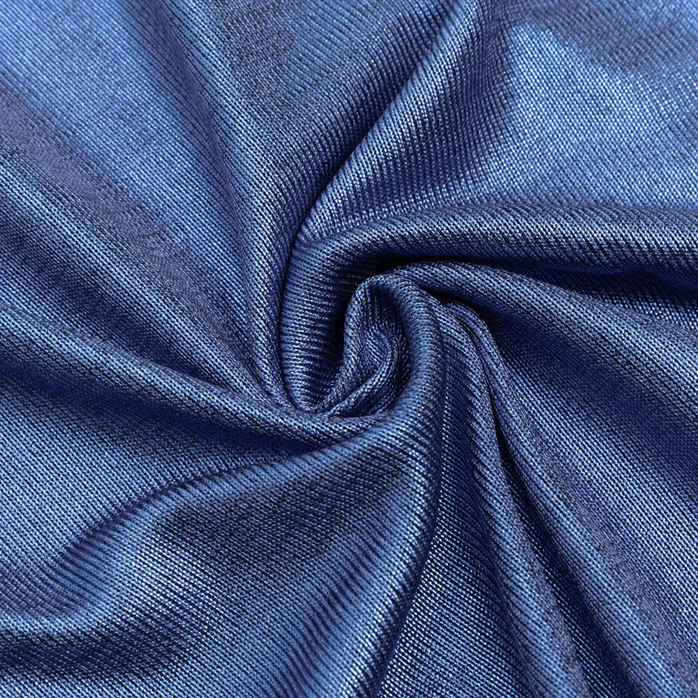 LONG SLEEVE BUSTIER MIDI DRESS IN BLUE Gloria Lanvin