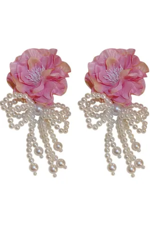 Lydia Floral Pearl Earrings Gloria Lanvin