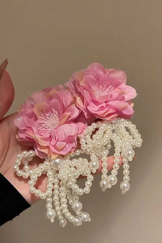 Lydia Floral Pearl Earrings Gloria Lanvin