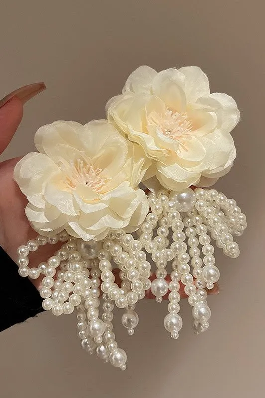Lydia Floral Pearl Earrings Gloria Lanvin