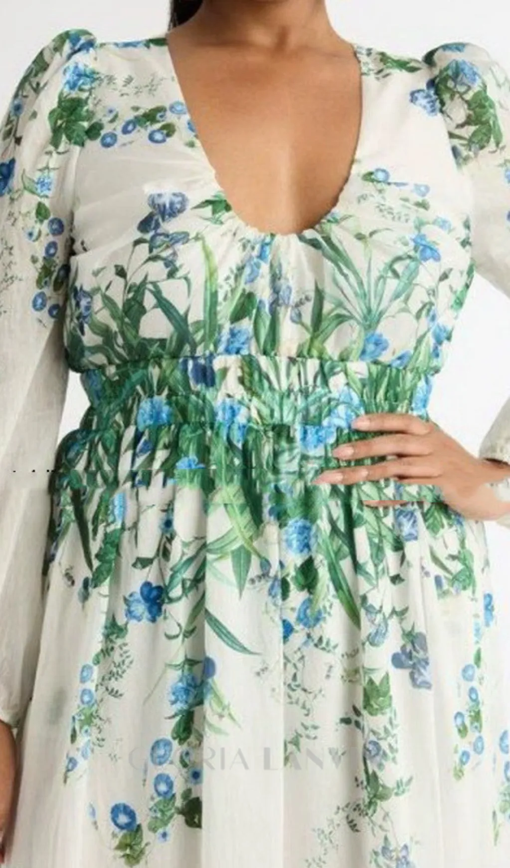 MADRID FLORAL PRINT MIDI DRESS Gloria Lanvin