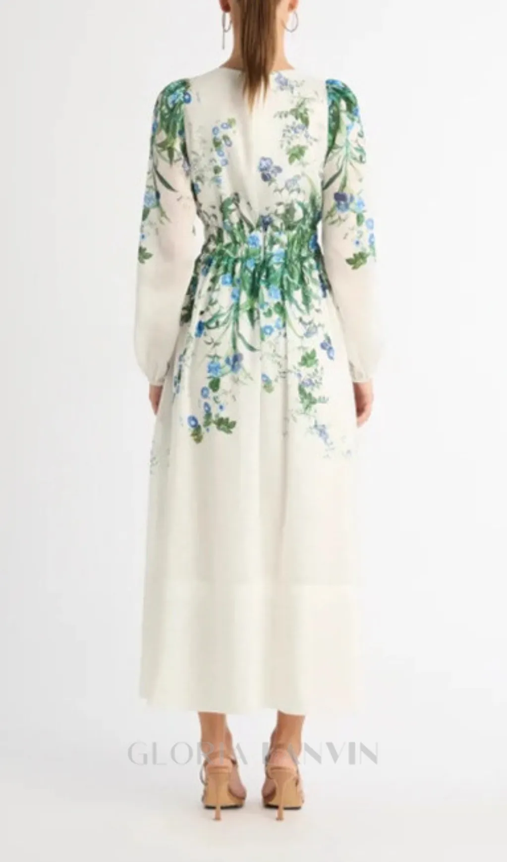 MADRID FLORAL PRINT MIDI DRESS Gloria Lanvin