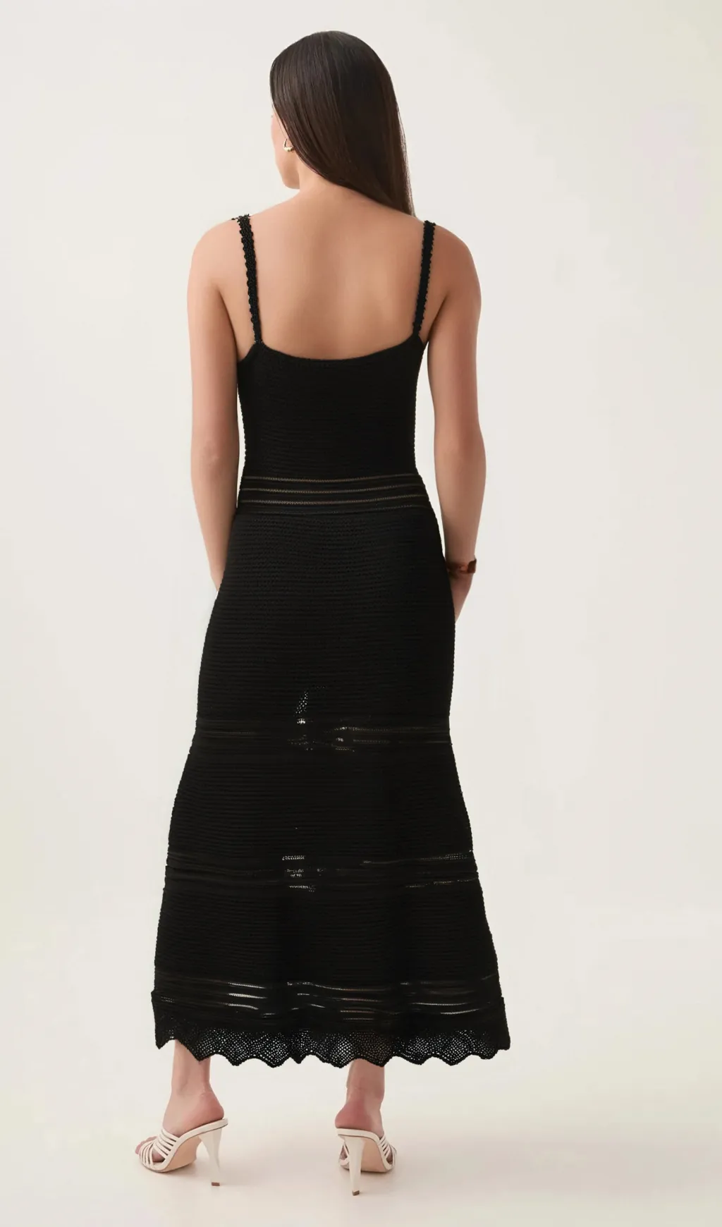 Margot cut-out flared-hem knit midi dress Gloria Lanvin