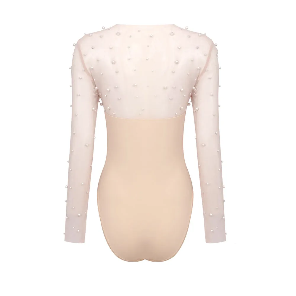 MESH PEARL JUMPSUIT TWO PIECE Gloria Lanvin