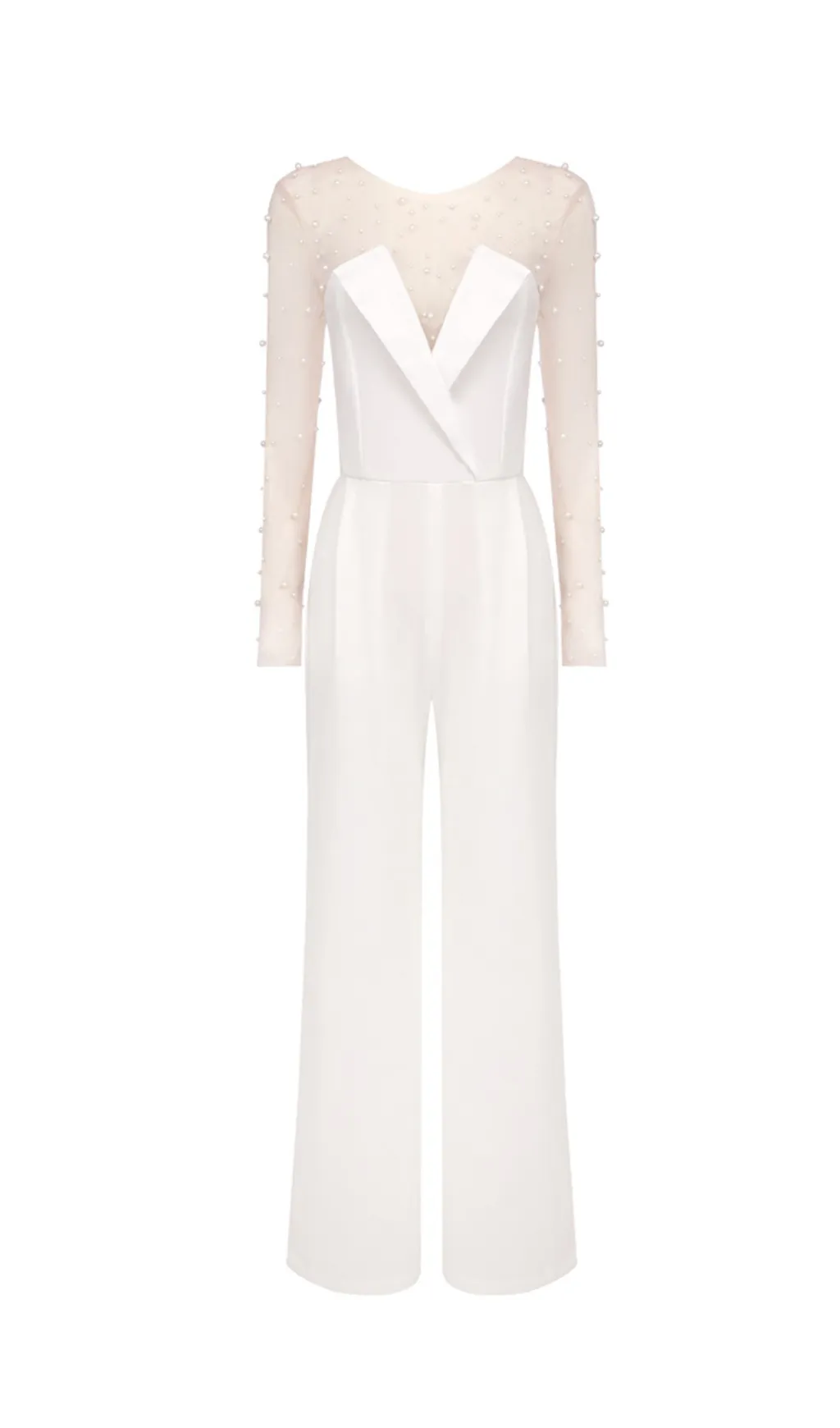 MESH PEARL JUMPSUIT TWO PIECE Gloria Lanvin