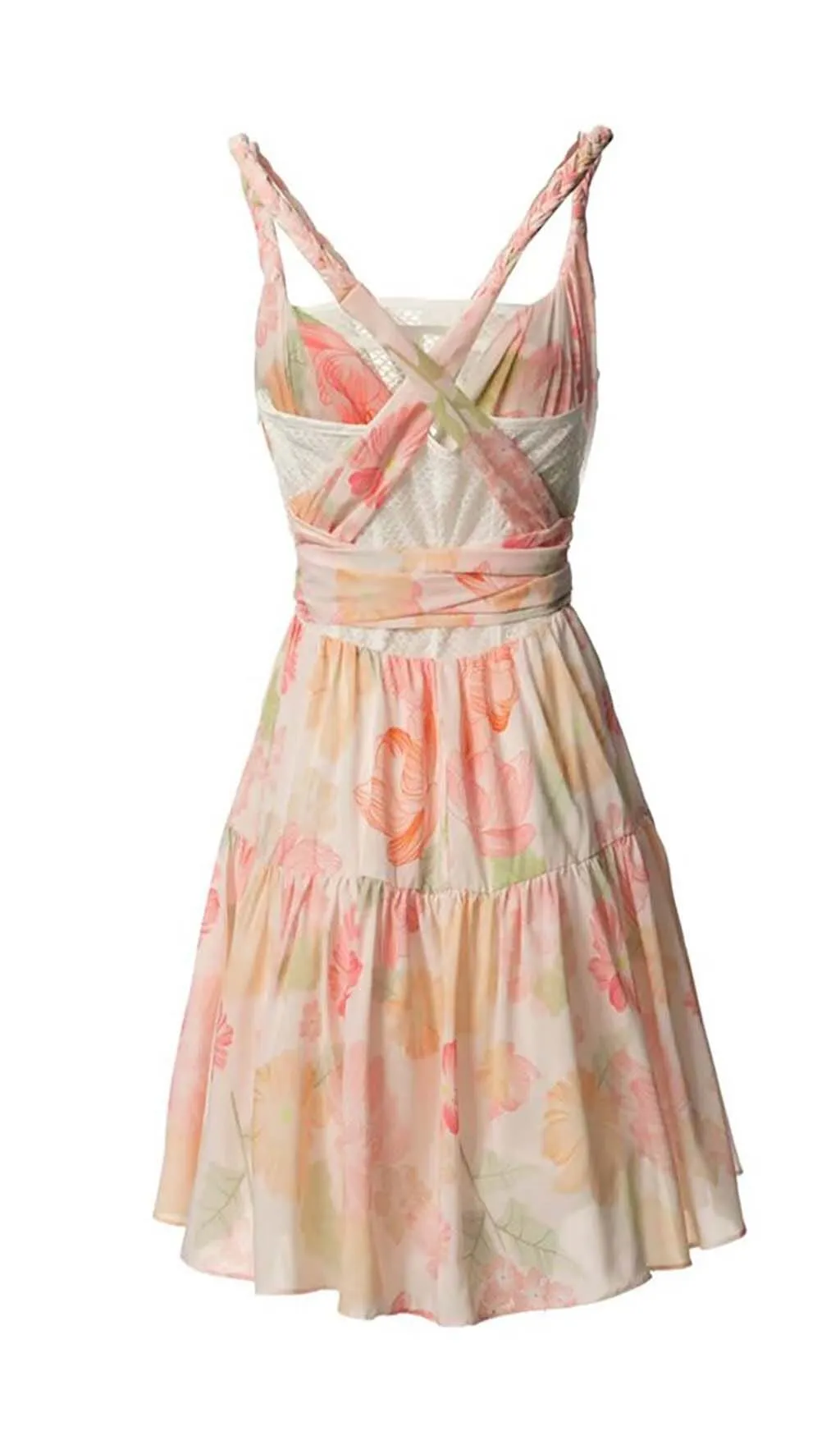 MIAMI FLORAL MINI DRESS IN PINK Gloria Lanvin