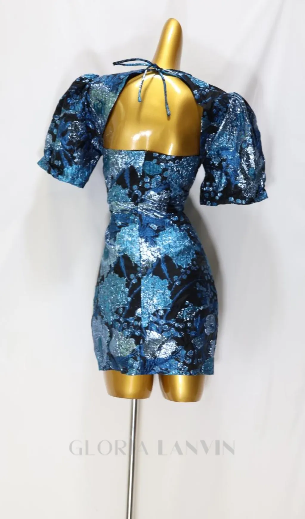 molly jacquard backless mini dress Gloria Lanvin