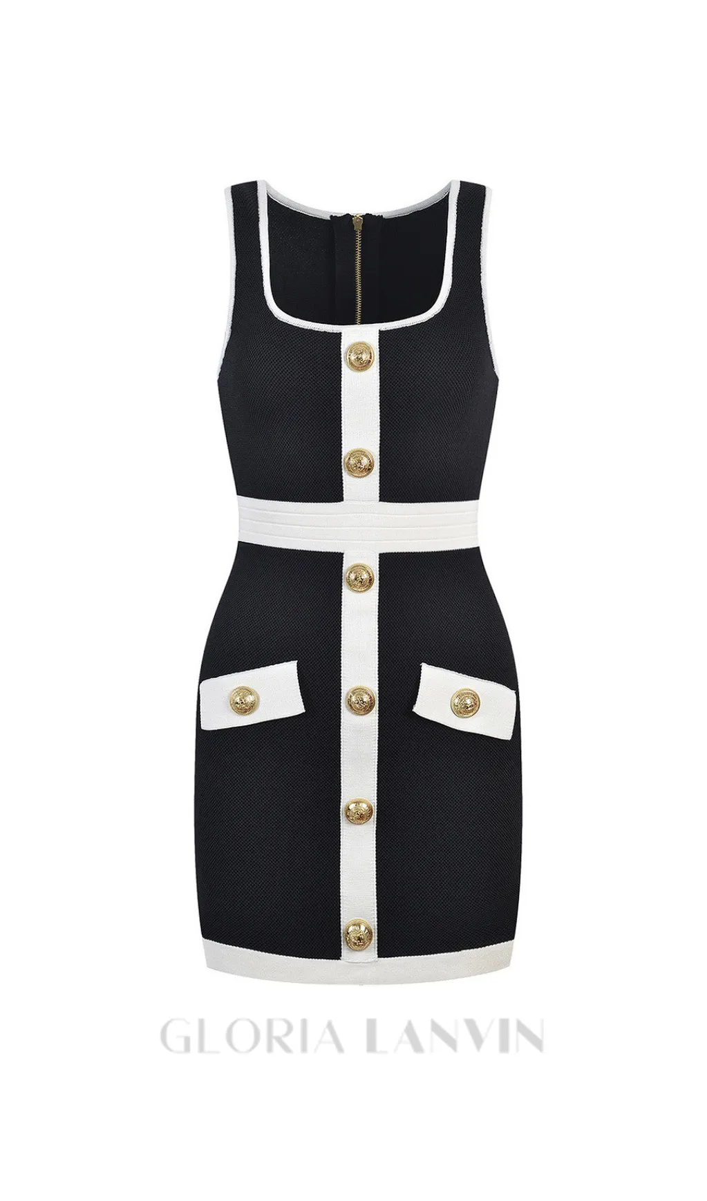 MOLLY KNIT SHEATH MINI DRESS Gloria Lanvin