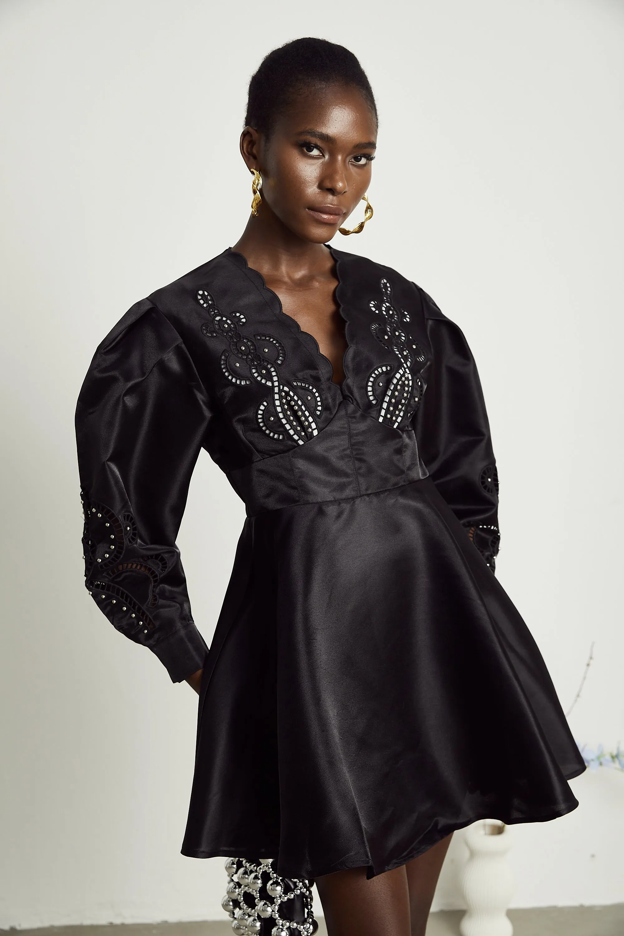 Nalini cut-out flared mini dress Gloria Lanvin