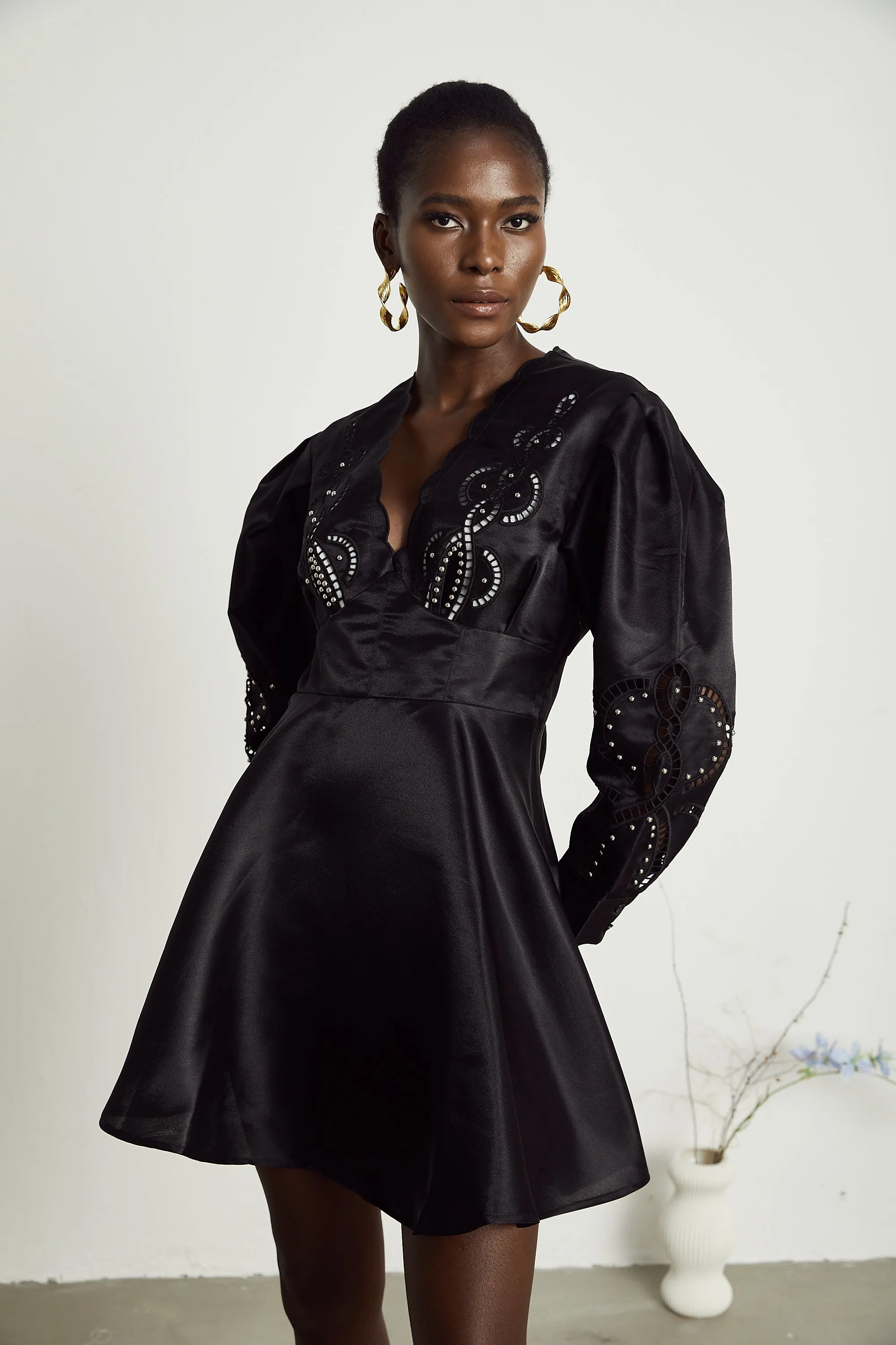 Nalini cut-out flared mini dress Gloria Lanvin