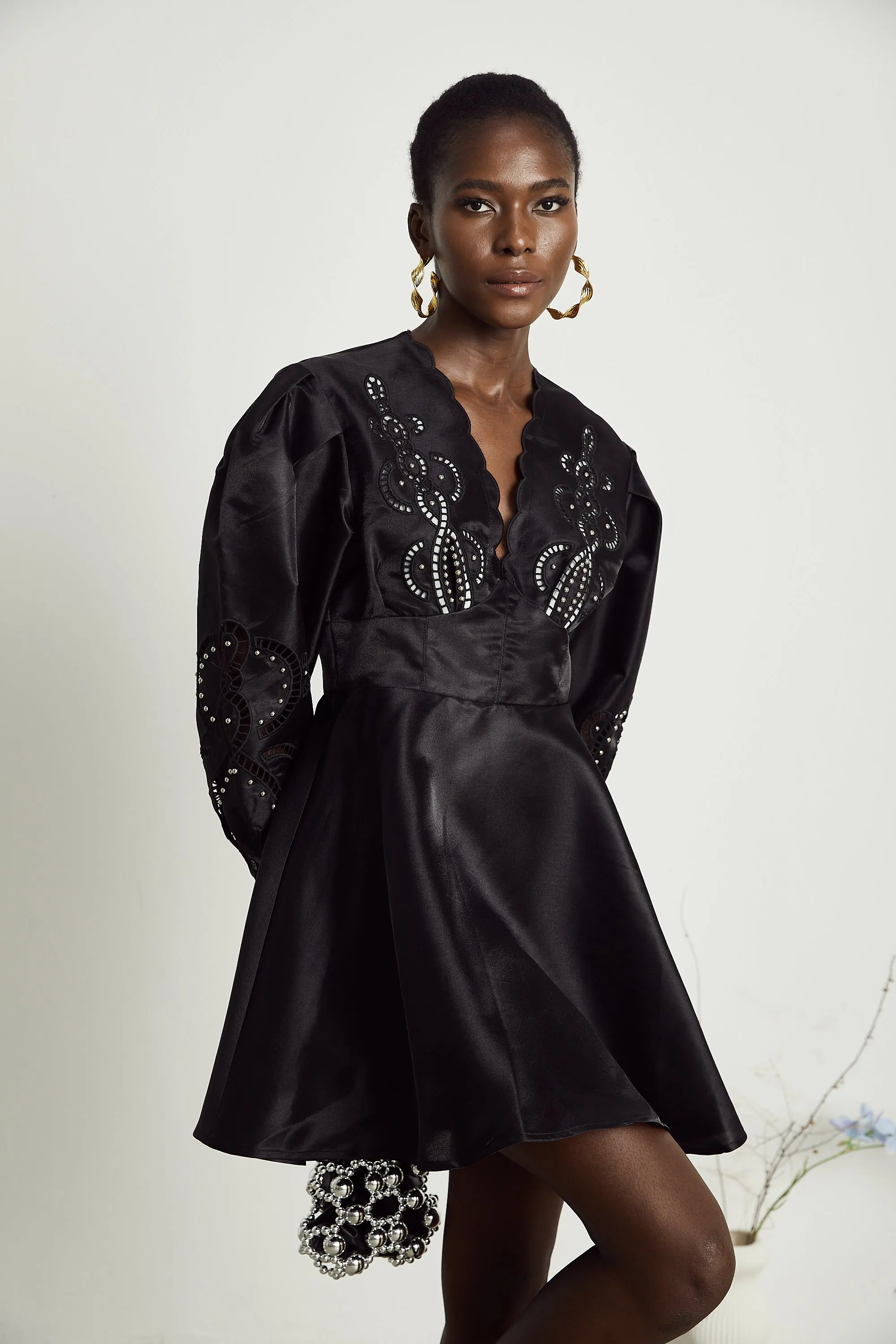 Nalini cut-out flared mini dress Gloria Lanvin